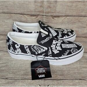 Vans house of horrors Limited Edition Beetlejuice custom slip on sneakers